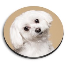 1x Round Fridge MDF Magnet