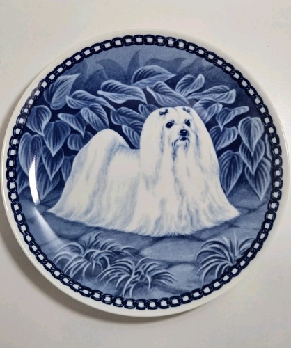 Hundeplatte maltese dog art - maltese,
