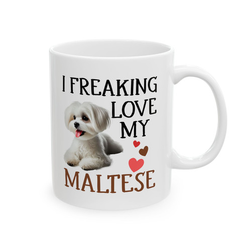 Maltese dog coffee - dog,