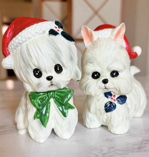 Vintage lefton maltese white - lefton,