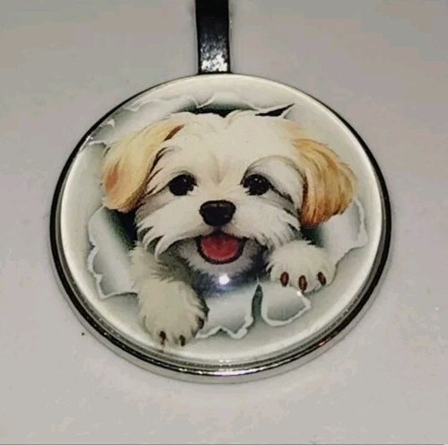 Maltese dog necklace - dog,