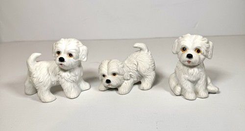 Homco vintage 3pc white - homco,