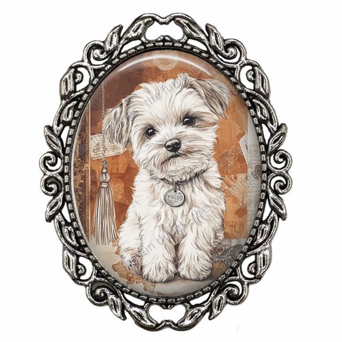Maltese puppy dog boho style - maltese,