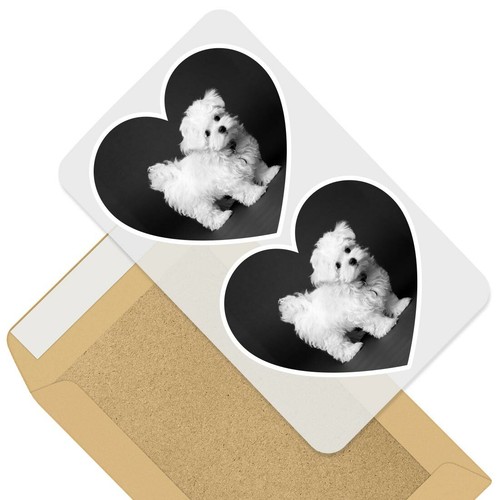 Heart stickers cm bw - 2,