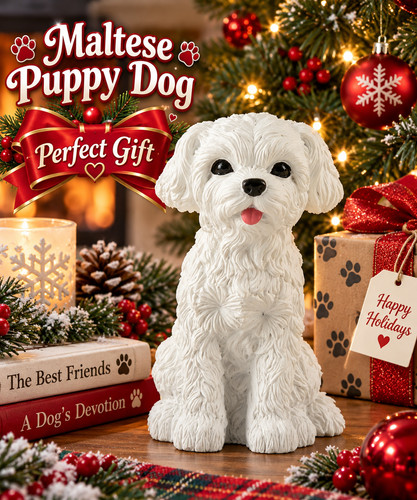 Realistic maltese puppy - realistic,