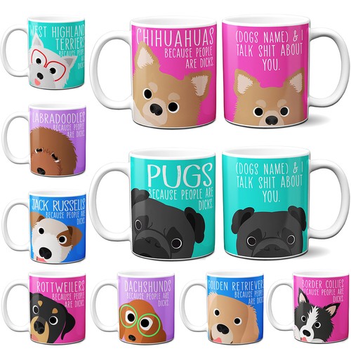 Personalised dog mug funny - mug,