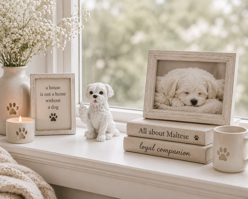 Holiday gift maltese puppy - gift,