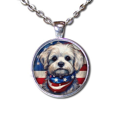 Patriotic maltese puppy dog - patriotic,