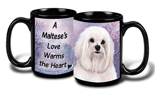 Maltese winter scene coffee - scene,