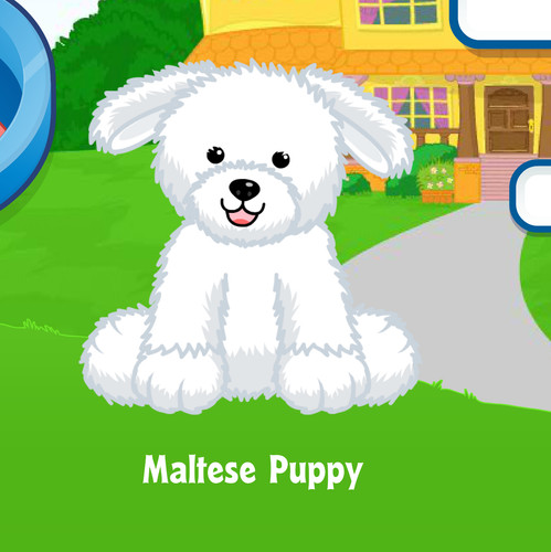Webkinz maltese puppy virtual - maltese,