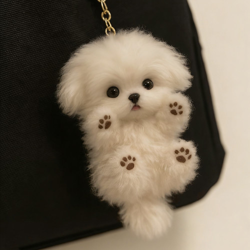 New maltese puppy plush - new,