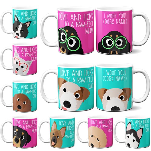 Personalised dog mug - personalised,
