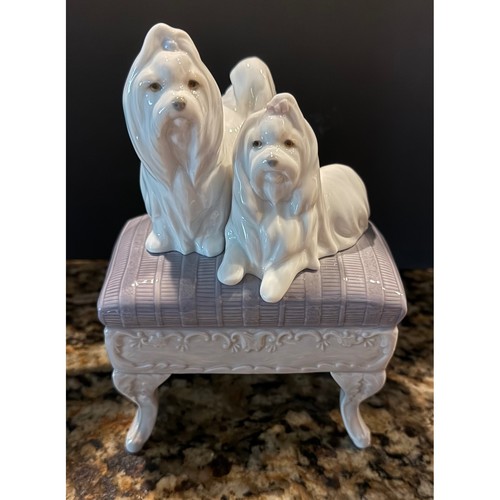 Lladro sitting pretty dog - lladro,