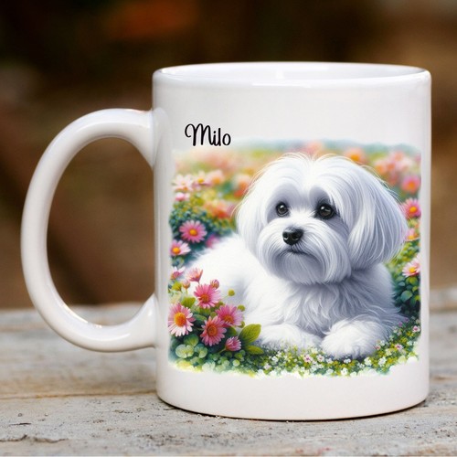 Personalised maltese mug pet - personalised, mug,