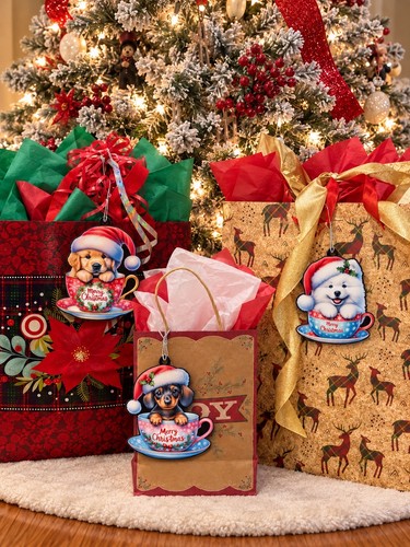 Christmas dog ornament gift - ornament,