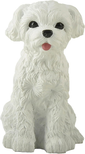 Maltese puppy dog - puppy, figurine
