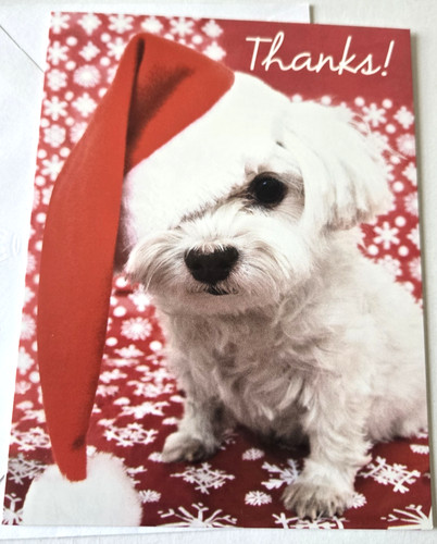 Vintage christmas card thank - vintage,